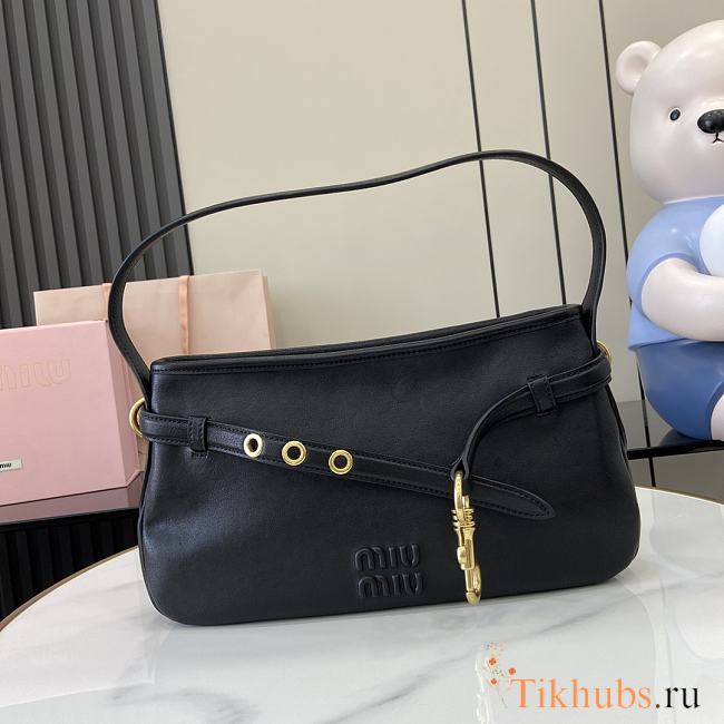 Miu Miu Adventure Shoulder Bag Black 33x19x5cm - 1