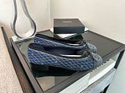 Chanel Ballerina Blue Denim Flat 02 - 5