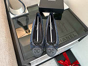 Chanel Ballerina Blue Denim Flat 02 - 3