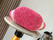 Loewe Medium Anagram Basket Bag Iraca Pink 46x24x15cm - 5