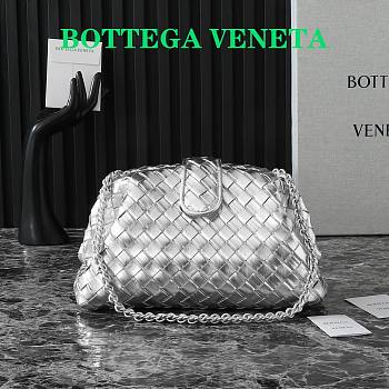 Bottega Veneta Lauren 1980 Clutch Silver 31cm