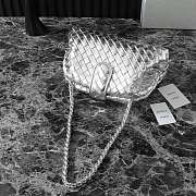 Bottega Veneta Lauren 1980 Clutch Silver 31cm - 5