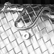 Bottega Veneta Lauren 1980 Clutch Silver 31cm - 4