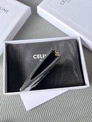 Celine Zipped Card Holder Cuir Black 11x7.5x2cm - 5