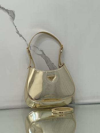 Prada Cleo Bag Gold 22x18.5x4.5cm