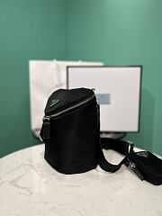 Prada Black Nylon Triangle Pouch Bag 19x17x15cm - 5