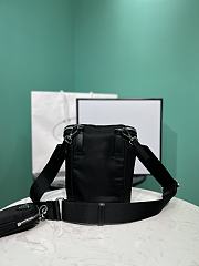 Prada Black Nylon Triangle Pouch Bag 19x17x15cm - 3