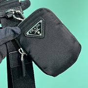 Prada Black Nylon Triangle Pouch Bag 19x17x15cm - 2