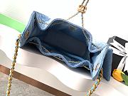 Chanel Medium Cruise 25C Bag Blue Denim Hobo 40x30x15cm - 2