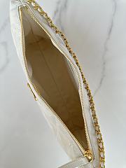 Chanel Large Hobo Bag Lambskin Gold White 32x20x6cm - 2