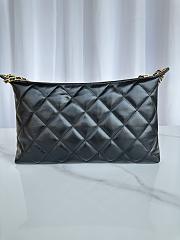 Chanel Large Hobo Bag Lambskin Gold Black 32x20x6cm - 2