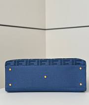 Fendi X-Tote Canvas Bag Blue Shopper Blue 41x16x29.5cm - 4
