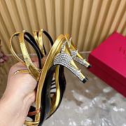 Valentino Ladycrush Sandal Patent Crystals Gold 85mm - 4