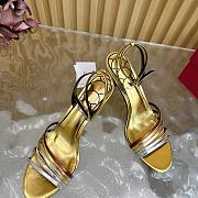 Valentino Ladycrush Sandal Patent Crystals Gold 85mm - 2