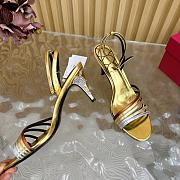 Valentino Ladycrush Sandal Patent Crystals Gold 85mm - 3