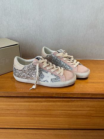 Golden Goose Superstar Glitter Leather Low-Top Sneakers