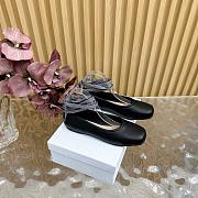 Dior D-Journey Lace-Up Ballet Flat Black - 1