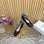 Dior D-Journey Lace-Up Ballet Flat Black - 4