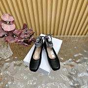 Dior D-Journey Lace-Up Ballet Flat Black - 3
