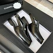 Chanel Black Sandal Flat - 5