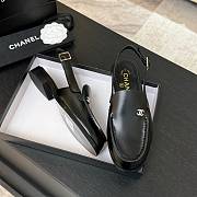 Chanel Black Sandal Flat - 4