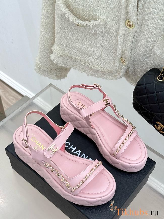 Chanel Pink Sandal - 1
