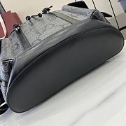 Gucci Large Jumbo GG Backpack Grey Black 41x34x12cm - 6