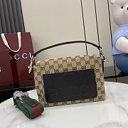 Gucci Small GG Crossbody Bag With Web Beige 19x15x7cm - 5