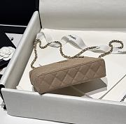 Chanel 25P Top Handle Beige Caviar 19.5x17x5.5cm - 5