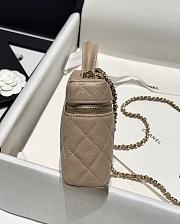Chanel 25P Top Handle Beige Caviar 19.5x17x5.5cm - 2