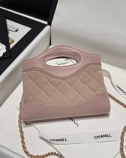 Chanel Nano 31 Bag Light Pink 20.5x17.5cm - 4