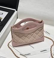 Chanel Nano 31 Bag Light Pink 20.5x17.5cm - 2