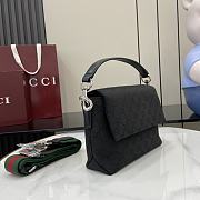 Gucci Small GG Crossbody Bag With Web Black 19x15x7cm - 6