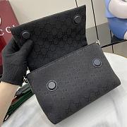 Gucci Small GG Crossbody Bag With Web Black 19x15x7cm - 3