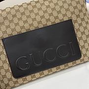 Gucci Medium GG Crossbody Bag With Web Beige 36x25x12cm - 5