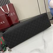 Gucci Medium GG Crossbody Bag With Web Black 36x25x12cm - 6