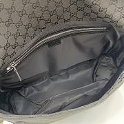 Gucci Medium GG Crossbody Bag With Web Black 36x25x12cm - 5