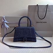 Balenciaga Small Hourglasse Bag Blue 23x10x24cm - 1