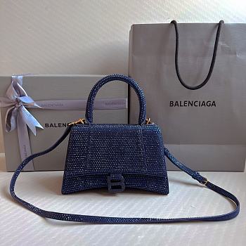 Balenciaga Small Hourglasse Bag Blue 23x10x24cm