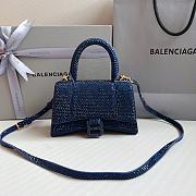 Balenciaga Mini Hourglasse Bag Blue 19x8x13cm - 1