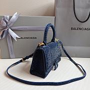 Balenciaga Mini Hourglasse Bag Blue 19x8x13cm - 5