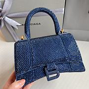 Balenciaga Mini Hourglasse Bag Blue 19x8x13cm - 2