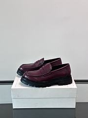 Alexander McQueen Red Wine Loafer - 4