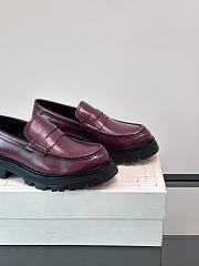 Alexander McQueen Red Wine Loafer - 3