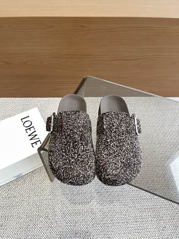 Loewe Ease Buckle Mule Brushed Suede
