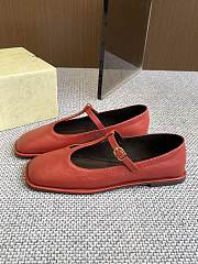 The Row Square T-Strap Flat Red - 4