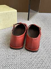 The Row Square T-Strap Flat Red - 3