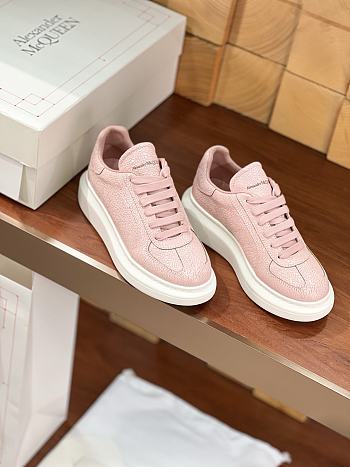 Alexander McQueen Leather Oversized Retro Pink Sneakers