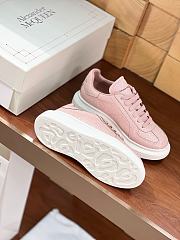 Alexander McQueen Leather Oversized Retro Pink Sneakers - 3
