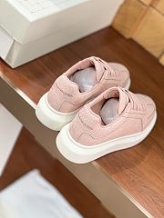 Alexander McQueen Leather Oversized Retro Pink Sneakers - 4